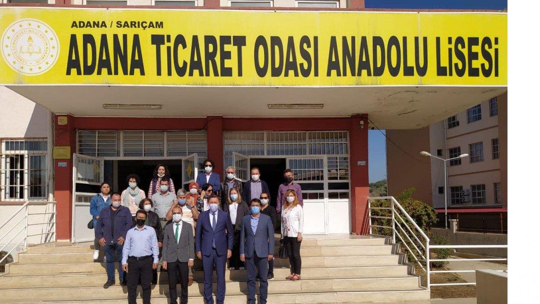 İlçe Kaymakamımız Sayın Müfit GÜLTEKİN ve İlçe Milli Eğitim Müdürümüz Sayın Uygar İNAL'ın Adana Ticaret Odası Anadolu Lisesi'ni Ziyareti