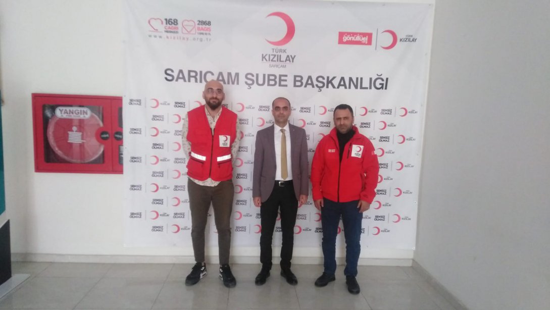 İlçe Milli Eğitim Müdürümüz Sayın Uygar İNAL, Türk Kızılay Sarıçam Şube Başkanlığını Ziyaret Etti.
