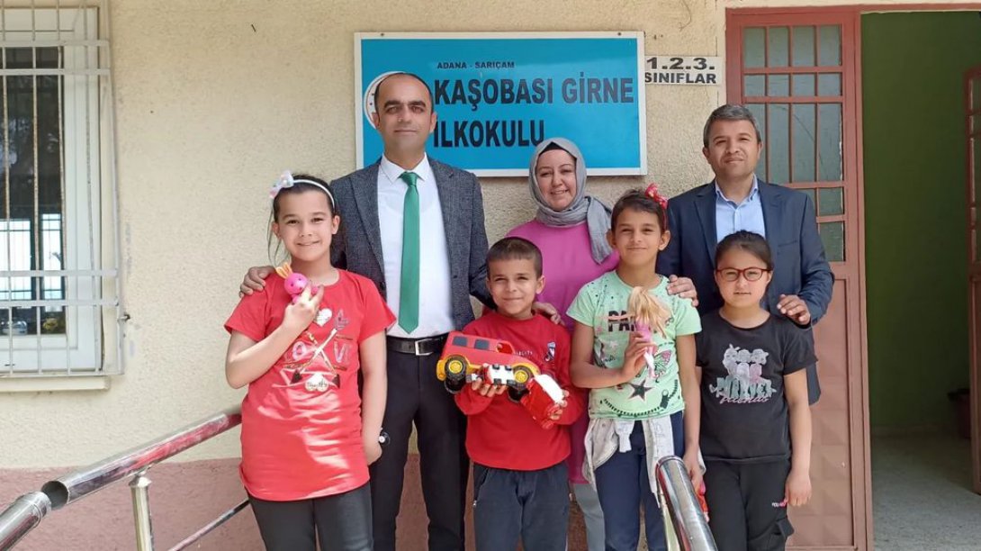 İlçe Milli Eğitim Müdürümüz Sayın Uygar İNAL, Şube Müdürümüz Mehmet ÇINAR İlçemiz Kaşobası Girne İlkokulunu Ziyaret Ederek 