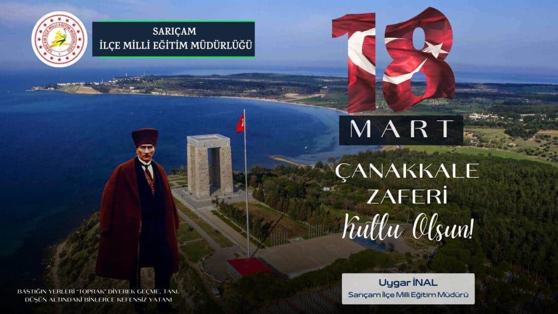 Çanakkale Zaferinin 109. Yıl Dönümünde Gazi Mustafa Kemal Atatürk ve Silah Arkadaşları Başta Olmak Üzere Bu Vatan Uğruna Canlarını Feda Eden Aziz Şehitlerimizi ve Kahraman Gazilerimizi Rahmetle Anıyoruz.