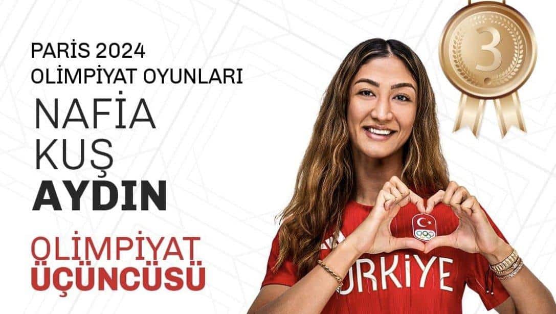 #Paris2024 Olimpiyat Oyunları'nda Milli Sporcumuz Nafia Kuş Aydın, Bronz Madalya Karşılaşmasında Rakibini 2-1 Yenerek Olimpiyat 3'üncüsü Olmuştur. Tebrikler Öğretmenim