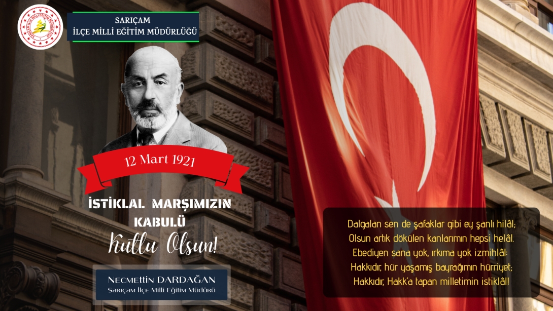 İstiklal Marşımızın kabulünün kaçıncı 104.yılı Kutlu olsun !